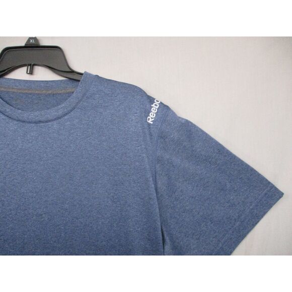 Reebok Blue Crew Neck Short Sleeve T Shirt Mens Size Medium - Picture 3 of 9